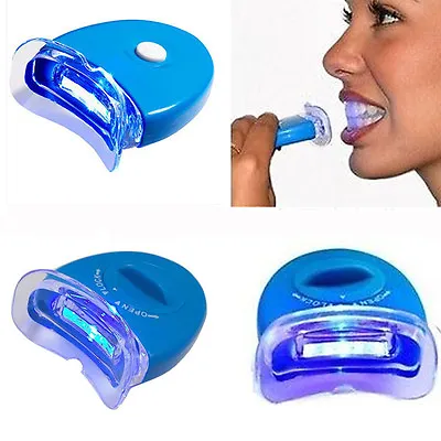 $15.70 • Buy 2pcs LED Teeth Whitening Accelerator Blue UV Light Dental Laser Lamp Light Tool