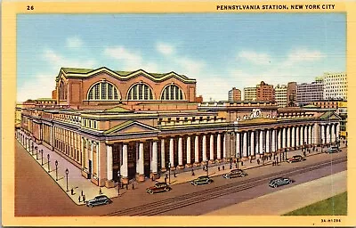 Postcard Pennsylvania R.R. Station New York City N.Y. *C6809 • $4.25