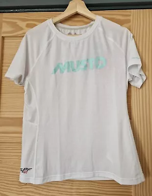 Musto White Essential UV T-shirt Womens Size 16 • £15