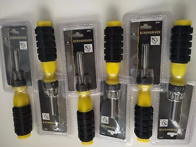 Champion 6 In 1 Slotted Flathead Phillips Screwdriver Set - LOT OF 6 • $13.99