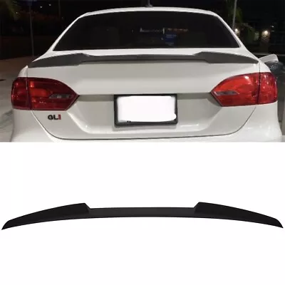 Glossy Black Rear Trunk Spoiler Painted For 2012-2018 Volkswagen VW Jetta MK6 • $64.50