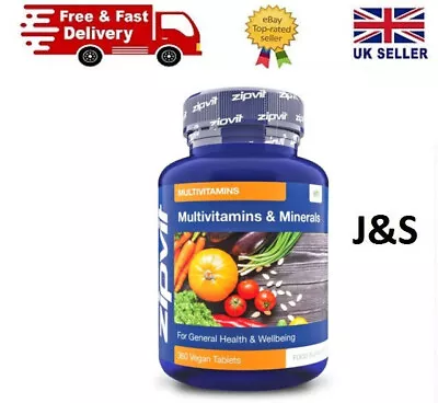 14 Essential Multivitamins & Minerals Vitamin C D & Zinc 360 Vegan Tablets • £12.89