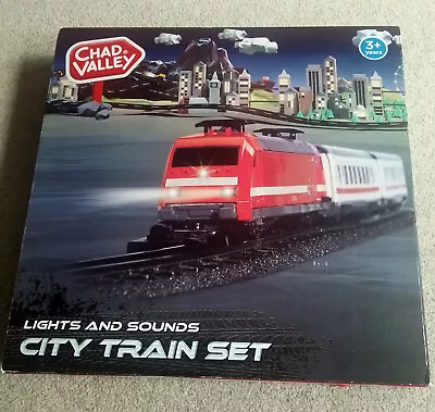City Train Set From Chad Valley - Lights And Sounds. Large Track Motorized Train • £9.99