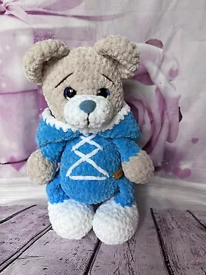 Cuddle Bear Hand Knitted Toys Crochet Toys Soft Hand Made Gift Special Amigurumi • £29.99