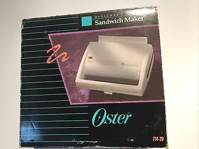 Vintage Oster Designer White Sandwich Maker Grill • $34.99