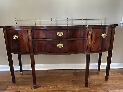Thomasville Banded Mahogany Collection Chippendale Server Buffet Sideboard • $1199.99