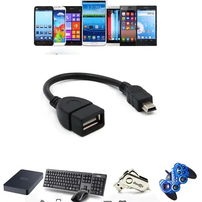 Mini USB Host OTG Adaptor Adapter Cable Cord Lead For Kobo Tablet PC EReader_x9 • $2.19