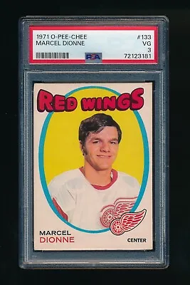 1971 O-Pee-Chee #133 Marcel Dionne PSA 3 VG Detroit Red Wings HOF RC • $99.95