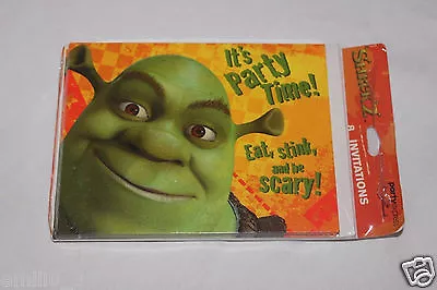 New Shrek 2  Party Supplies  8 Invitations  • $3.50