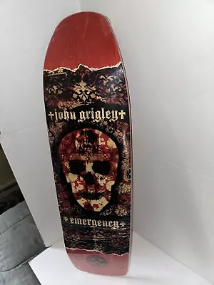 Rare Black Label Emergency John Grigley Guest Model Skull  Skateboard Deck VHTF • $150