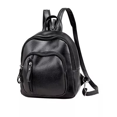 1X(Mini Backpack Classic Leather Travel Daypack Shoulder Bag For Women Girls • $8.96