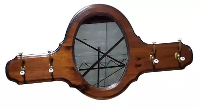 Ethan Allen Hall Mirror Coat Rack Old Tavern Antiqued Pine  43”x22” • $224.99