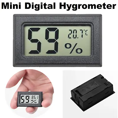 Mini Digital Thermometer Hygrometer Temperature Humidity Meter Gauge Incubators • $12.49