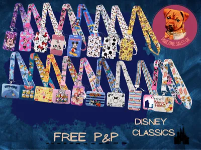 Disney Classics Lanyard Work School ID Card Holder Neck Strap Mickey Mouse Phone • £6.99