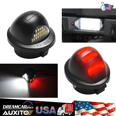 2 For Ford F150 F250 F350 Accessories RED TUBE LED Rear License Plate Tag Light • $14.99