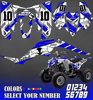 $166 • Buy Yamaha Raptor 350 Graphics Kit 2004 2006 2009 To 2014 Decals Stickers Atv Utv