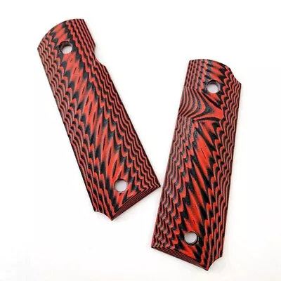 ​1 Pair Durable G10 Anti-Slip Handle Patches Scales Blanks For 1911 Grips Models • $17.75