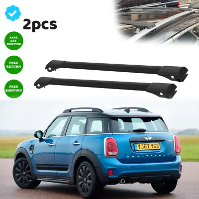 For Mini Countryman F60 2017-2022 Roof Rack Cross Bars Black Set Roof Bar 2pcs • $118