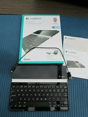 Logitech Bluetooth Wireless Ultrathin Keyboard For IPad 2 And IPad-3rd & 4th Gen • $17.99