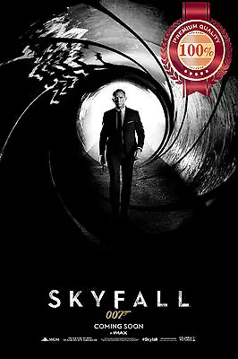 Skyfall James Bond 007 Gunbarrel Original Cinema Movie Print Premium Poster • £74.35