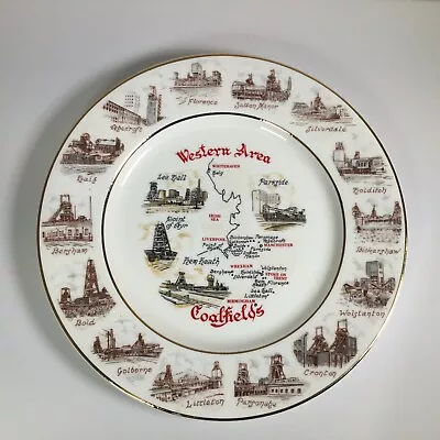 Western Area Miners Collectors  Fine Bone China Plate 1983  18 Collieries Shown • £15