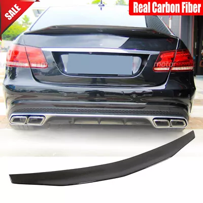 For Benz W212 E250 E350 E63 AMG 2010-2015 Rea Carbon Rear Trunk Spoiler Wing Lip • $170.99