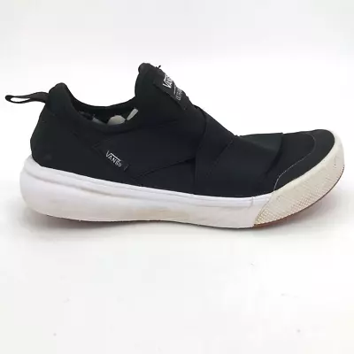 Vans Womens Ultrarange Sneakers Shoes Black 500383 Low Top Fabric Slip On 6.5M • £30.85