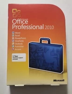 Microsoft Office Professional 2010--Full Retail Version New • $43.99