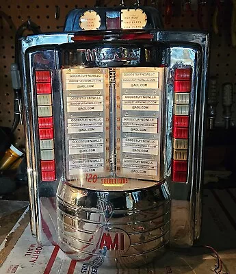 Ami W-120 (deluxe Chromed Interior) Jukebox Wallbox Stock #5229 • $1100