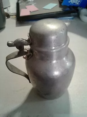 Vintage Great Northern Quality Brand Aluminum Syrup Pitcher W/Hinged Lid • $6.97