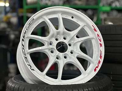 Brand New 15 Inch 4 Pcs Mugen MF10 Design White Wheel Honda - (Free Shipping) • $703