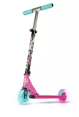 *New Madd Gear Light-Up Rize 100Mm Folding Scooter-Pink-Teal-143 Lbs Max Age 3+ • $13.90