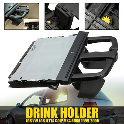 FRONT Folding Stretch DASH DRINK Cup Holder For VW GOLF MK4 JETTA BORA 1J0858601 • $29.99