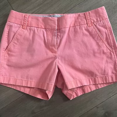 J. Crew Chino Womens Cotton Shorts Sz 6 Salmon Color • $5.60