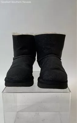 Ugg Women's Black Glitter Boots - Size 8 • $12.99