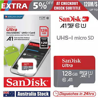 SanDisk 128GB Ultra Micro SD Card SDXC UHS-I 100M/s Mobile Phone TF Memory Card • $1