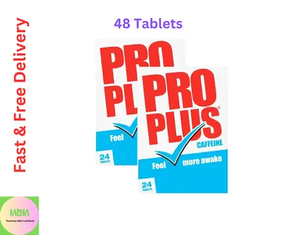 48 Pro Plus Caffeine Tablets - Stay More Awake Formula • £6.99