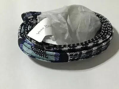 Vera Bradley Lanyard Bedford Plaid Black/White/Blue New • $7.99