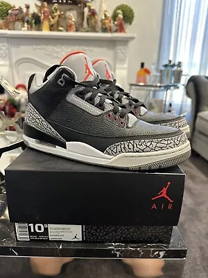 Size 10.5 Us- Jordan 3 Retro OG Mid Black Cement • $500