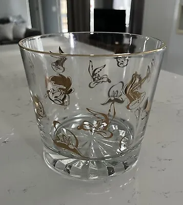 Vtg Warner Bros Glass Ice Bucket Bugs Bunny Tweety Taz Martian Yosemite Coyote • $18