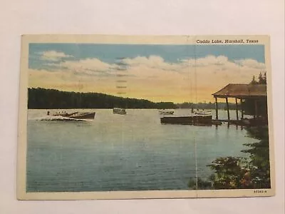 Vtg Postcard Linen Caddo Lake Marshall Texas 1941 B7 • $4