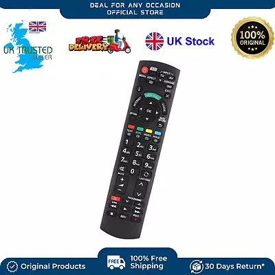 Replacement TV Remote Control For Panasonic N2QAYB TX-P42G20B Series • £4.99