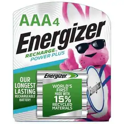 Aaa Energizer Rechargeable Power Plus Batteries 4 Pack • $11.99