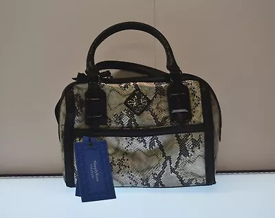 SimplyVera Vera Wang Handbag Purse Pocketbook Snakeskin Black Iridescent • $25