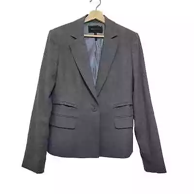 BCBGMaxazria Size Medium Single Button Wool Blend Blazer With 4 Front Pockets • $34.99