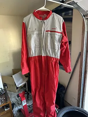 Retro Japan JDM Nissan Tsunagi Mechanics Jumpsuit Coverall Uniform Red • $60