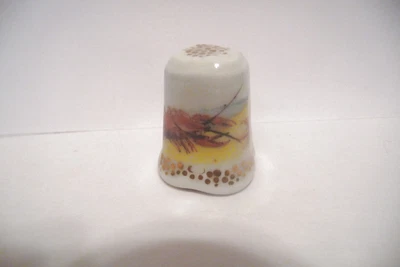 $9.99 • Buy Thimble Lindner Porzellan Bavaria Zodiac Cancer  22-6-22.7   W/crab?
