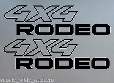 $6.90 • Buy RODEO Ra Canopy Wheels Bullbar 4x4 Stickers 200mm (x2)