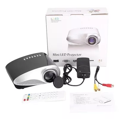 RD-802 Mini LED Portable Projector Home Theater Cinema HDMI USB VGA AV • $39.95