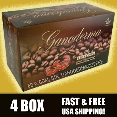 Ganoderma 4 In 1 Coffee W/ Creamer - 4 Box (80 Ct) - Free Shipping! • $56.95